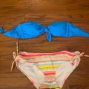 Victoria's Secret Pink and Multicolor Bikini